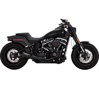 Vance & hines 2-into-1 Upsweep Exhaust System - Black - Stainless Steel
