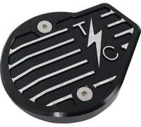 Thrashin Supply CO. Cam Cover - Gen 2 - Finned - Twice Cut - Black - M8