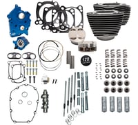 S&s cycle 129" Power Package Engine Performance Kit - Chain Drive - Oil Cooled - Highlighted Fins - M8