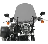 Memphis shades El Paso Windshield - 17" - 9" Headlight Cutout - Black Smoke