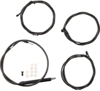 La choppers Handlebar Cable/Brake Line Kit - 15" - 17" Ape Hanger Handlebars - Midnight