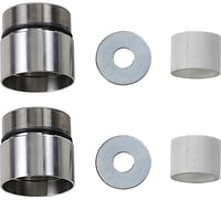 Cycle visions Chrome Fork Tube Extensions - 49 mm Diameter - Extends +1"