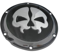 Drag specialties Split Skull Derby Cover - Black