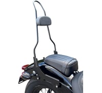 Motherwell Quick Release Sissy Bar - 23" - With Pad - Gloss Black