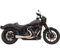 Bassani Xhaust 2-into-1 Ripper Exhaust System with Megaphone Muffler - Short - Stainless - M8 Softail