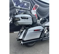 Khrome werks 4.5" Mufflers for Touring - Black with Tracer