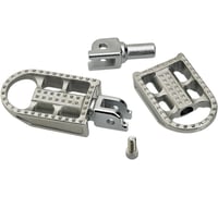 Biltwell Mushman Footpegs - Step - Raw Polished