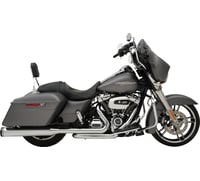 Khrome Werks 2-into-1-into-2 Dominator-SR Exhaust System - Chrome - Without End Caps - M8 Touring