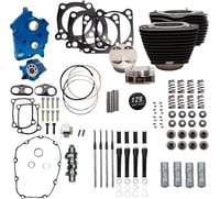 S&s cycle 129" Power Package Engine Performance Kit - Chain Drive - Oil Cooled - Non-Highlighted Fins - M8