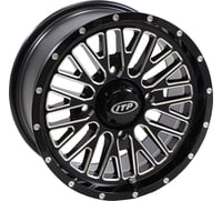 Itp Wheel - Momentum - Front/Rear - Black/Milled - 14x7 - 4/137 - 5+2 (+30 mm)
