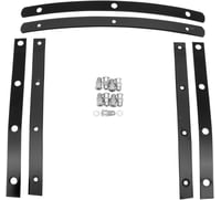 Memphis shades Slim Windshield Hardware Straps - Black