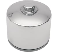 Drag specialties Magnetic Ring Oil Filter with Nut - Chrome - 2-1/4"