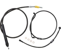 La choppers Handlebar Cable/Brake Line Kit - 18" - 20" Ape Hanger Handlebars - Midnight