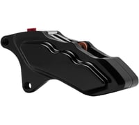 Hawg halters 6-Piston Left/Front Caliper - Black