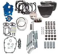 S&S Cycle Power Pack - 4.500" Stroke - Water Cooled - Black w/Highlights - M8