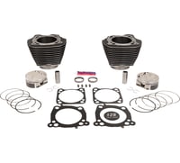 S&S Cycle Cylinder Kit - 4.500" Stroke - Black Granite w/Highlights - M8