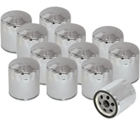 S&s cycle Oil Filter - Chrome - 12-Pack