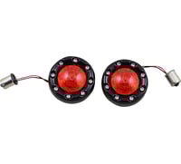 Custom dynamics Bullet Turn Signal 1156 - Black - Red Lens
