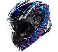 Icon Threshold™ Modular Helmet Synthwave Lazer Cobra Blue