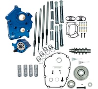 S&s cycle Cam Chest Kit with Plate - Gear Drive - Oil Cooled - 465 Cam - Chrome Pushrods - M8