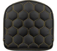 Saddlemen RoadSofa™ Sissy Bar Pad - Honeycomb - Gold Stitching