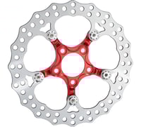Arlen Ness Spider Rotor - 12-19/32" - Red - Front
