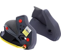 Agv Tourmodular Cheek Pads - Gray/Black - XS/M
