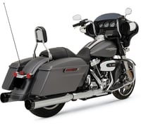 Khrome werks 4.5" Mufflers for Touring - Chrome with Klassic