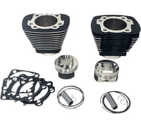 Revolution performance, llc Cylinder Kit - 1250 cc - Black with Highlighted Fins