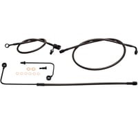La choppers Brake Lines - 18" - 20" Ape Hanger Handlebars - Midnight