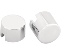Drag specialties Axle Caps - Chrome - Rear - '00-'07 Softail