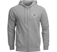 Thor Badge Zip Up Hoodie Heather Gray