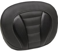 Mustang Deluxe Sissy Bar Pad - Black w/ Gunmetal Stitch - Touring