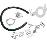 Drag specialties Crankcase Breather with Support Bracket Kit - Dyna/Softail/Touring/Trike