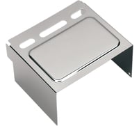 Drag specialties Battery Cover - Raised - Chrome