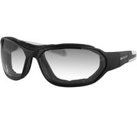 Bobster Force Convertible Sunglasses - Matte Black - Clear Photochromic