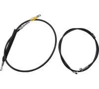 La choppers Handlebar Cable/Brake Line Kit - Quick Connect - Complete - 15" - 17" Handlebars - Black