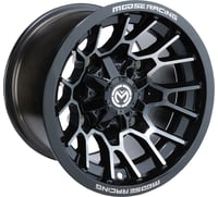 Moose utility Wheel - 24X - Front - Black - 12x7 - 4/136 - 4+3