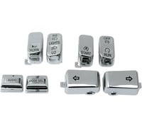 Drag specialties Switch Caps - Audio - Chrome