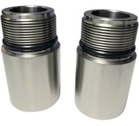 Cycle visions Chrome Fork Tube Extensions - 39 mm Diameter - Extends +1"