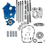 S&S Cycle Cam Chest Kit - 496 Gear Drive Cam - Oil Cooled - Chrome Pushtubes - M8