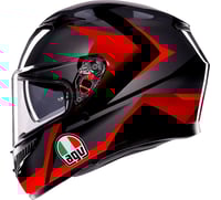 AGV K3 Helmet Striga Black/Gray/Red 