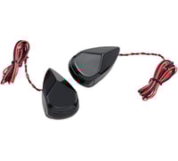 Alloy art Turn Signal - Black - Smoke/Red