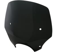 Memphis shades El Paso Windshield - 15" - 7" Headlight Cutout - Dark Black Smoke