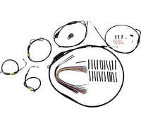 Burly brand Control Kit - Early Touring Bikes - 13" Bagger Bar Handlebars - Black