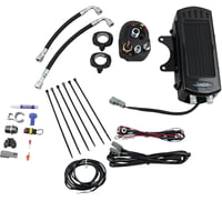 Ultracool Oil Cooler Kit - Side Mount - Gloss Black - Softail