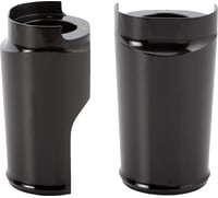Arlen ness Fat Tire Fork Boot Cover - Black Anodized