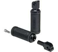 Biltwell Norman Passenger Foot Pegs - Black - Softail