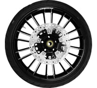 Coastal moto Atlantic Front Wheel - Black Cut (21") | Rotors (11.8") | Dunlop Tire (130/60B21)