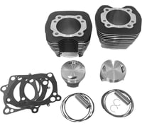 Revolution performance, llc Cylinder Kit - 98" - Black with Highlighted Fins